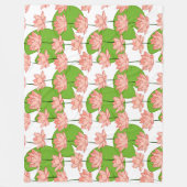 Lotus Flowers Fleece Blanket Deken (Voorkant)