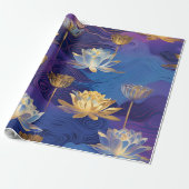 Lotus Flowers inpakpapier (Uitgerold)