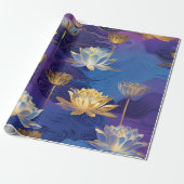 Lotus Flowers inpakpapier (Uitgerold)