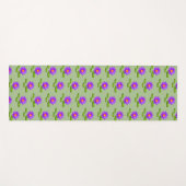 Lotus Flowers & Lily Pads op Laurel Green Yogamat (Voorkant (horizontaal))