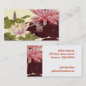 Lotus Flowers Profiel Bellen Kaart (Voorkant / Achterkant)