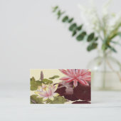 Lotus Flowers Profiel Bellen Kaart (Staand voorkant)