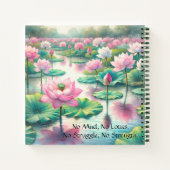 Lotus Flowers & Quote Notitieboek (Achterkant)
