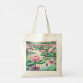 Lotus Flowers & Quote Tote Bag (Achterkant)