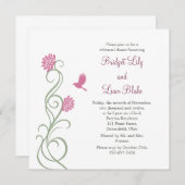 Lotus Flowers Rehearsal Dinner (wit) Kaart (Voorkant / Achterkant)