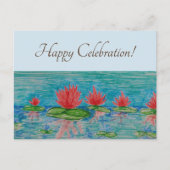 Lotus Flowers Tekening Briefkaart (Voorkant)