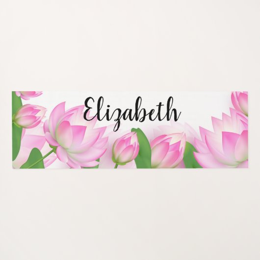 Lotus Flowers Yogamat (Achterkant (horizontaal))