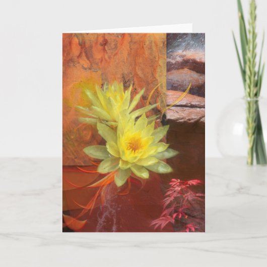 LOTUS FLOWERS ZIJN DE SONGS VAN WATER KAART (Voorkant)