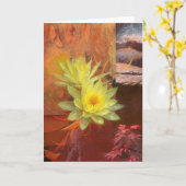 LOTUS FLOWERS ZIJN DE SONGS VAN WATER KAART (Gele Bloem)