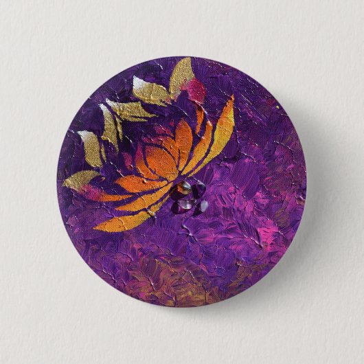 Lotus Fluff Ronde Button 5,7 Cm (Voorkant)