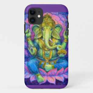 Lotus Ganesha iPhone 5 Hoesje Lucky Hindu Elephant