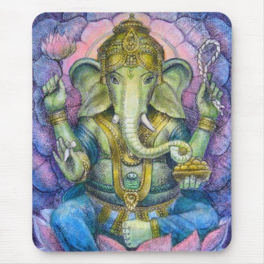 Lotus Ganesha Mousepad Muismat (Voorkant)