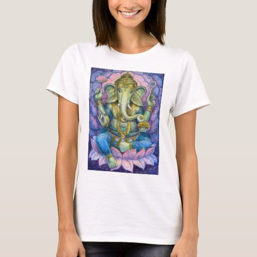 Lotus Ganesha T-Shirt (Voorkant)