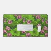 Lotus garden bureaumat (Keyboard & Muis)