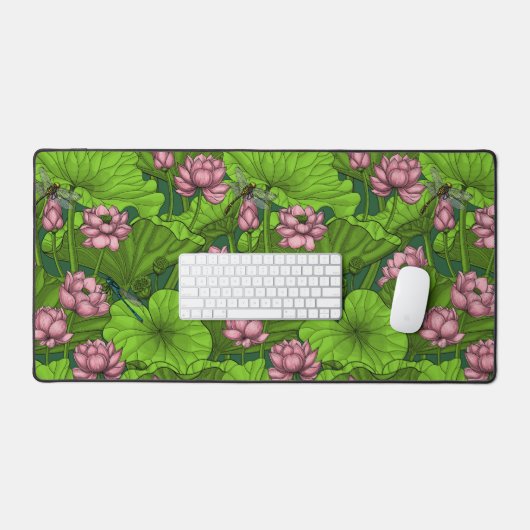 Lotus garden bureaumat (Keyboard & Muis)