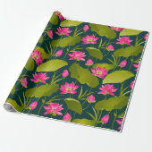 Lotus Garden Cadeaupapier (Uitgerold)