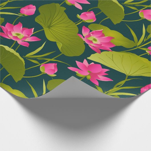 Lotus Garden Cadeaupapier (Hoek)