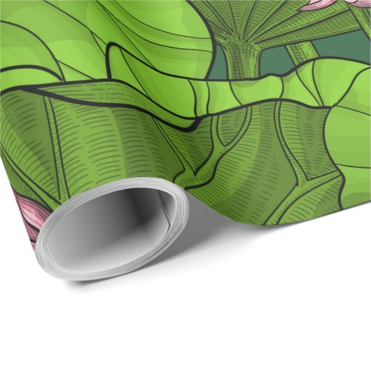 Lotus garden cadeaupapier (Rol Hoek)