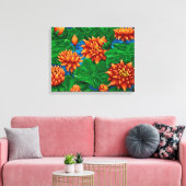 Lotus Garden - Canvas Afdrukken (Insitu (Woonkamer))