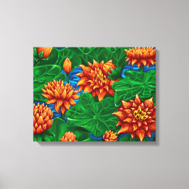 Lotus Garden - Canvas Afdrukken