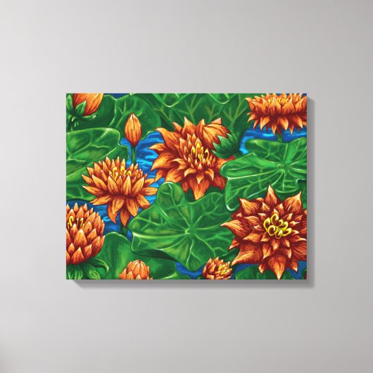 Lotus Garden - Canvas Afdrukken (Voorkant)