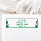 Lotus Garden Gepersonaliseerd Retour Adres Label (Insitu)