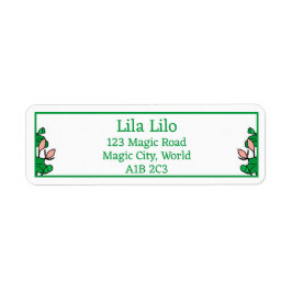 Lotus Garden Gepersonaliseerd Retour Adres Label