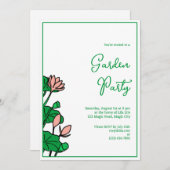 Lotus Garden gepersonaliseerde feestuitnodiging Kaart (Voorkant / Achterkant)