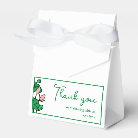 Lotus Garden Gepersonaliseerde Party Favoriet Box Bedankdoosjes (Voorkant Zijde)