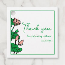 Lotus Garden Gepersonaliseerde Party Favoriet Labe