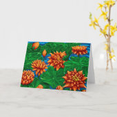 Lotus Garden Greeting Card Kaart (Gele Bloem)
