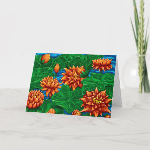 Lotus Garden Greeting Card Kaart