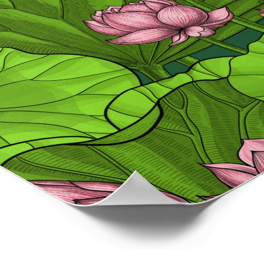Lotus garden poster (Hoek)