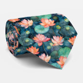 Lotus Garden Stropdas (Opgerold)