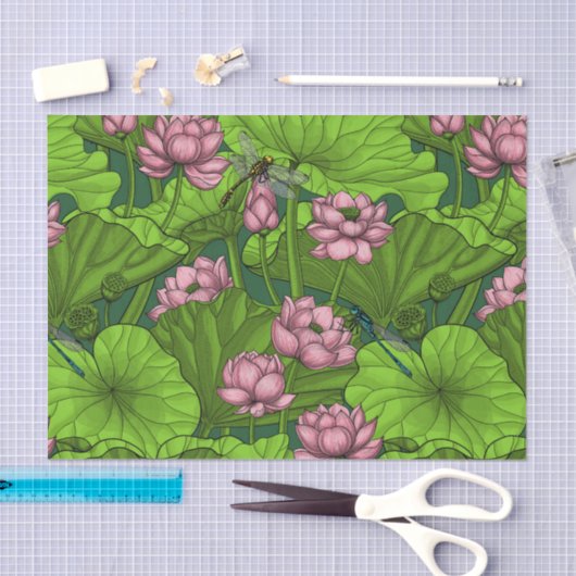 Lotus garden tissuepapier (Craft)