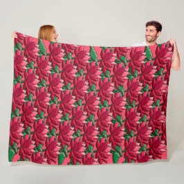 Lotus-gebaar Fleece Deken