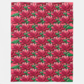 Lotus-gebaar Fleece Deken (Voorkant)
