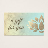 lotus gift visitekaartje (Voorkant)