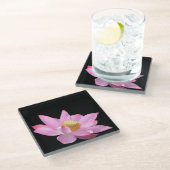 Lotus Glazen Onderzetter (Schuin)