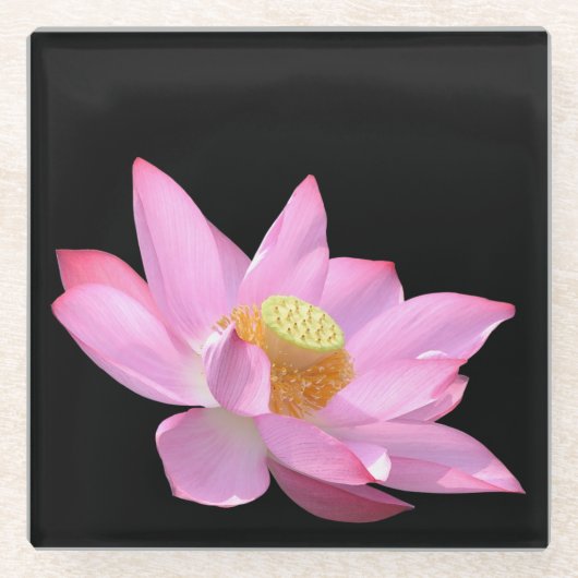 Lotus Glazen Onderzetter (Voorkant)