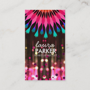 Lotus Glow Glitter Sparkle Make-up Artiest Elegant Visitekaartje