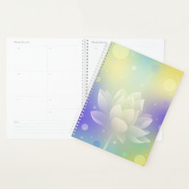 Lotus Glow hardcover planner