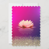 Lotus Gold Confetti Diamond Ombre Kaart (Achterkant)