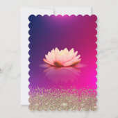 Lotus Gold Confetti Diamond Ombre Sweet 16 Kaart (Achterkant)