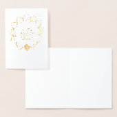 Lotus Gold Foil Blank Wenskaart Folie Kaarten (Display)
