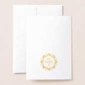 Lotus Gold Foil Blank Wenskaart Folie Kaarten (Met envelop)