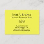 *~* Lotus Gold Nebula Galaxy Universe Oranje Visitekaartje (Achterkant)