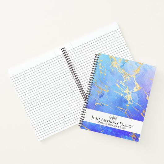 ** Lotus Gold Pastel Nebula Galaxy Universe AP3 Notitieboek (Binnen)