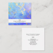 *~* Lotus Gold Pastel Nebula Galaxy Universe AP3 Vierkante Visitekaartje (Voorkant / Achterkant)