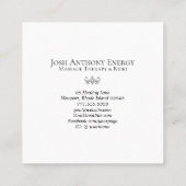 *~* Lotus Gold Pastel Nebula Galaxy Universe AP3 Vierkante Visitekaartje (Achterkant)